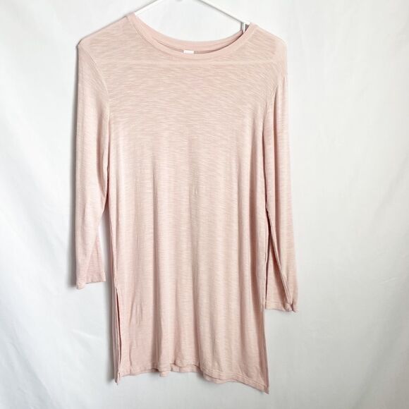 🟢Old Navy Luxe Pink Rayon Viscose Long Sleeve XS - Picture 1 of 6